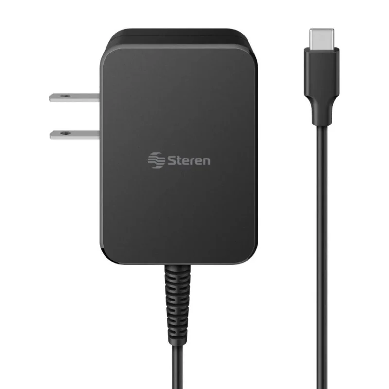 Steren Cargador de Pared USB-C 65 W, COM-1395