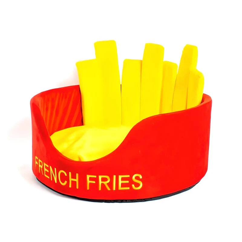 Miomu Cama para Mascota Pequeña, Diseño Papas Fritas