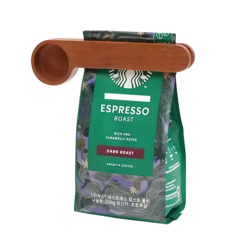 Miomu Clip y Cuchara Selladora para Bolsas de Café 2 en 1