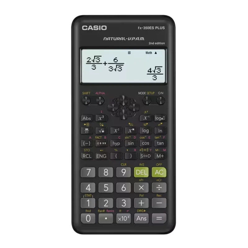 Casio Calculadora Científica Estándar 12 Dígitos, FX-350ES PLUS-2
