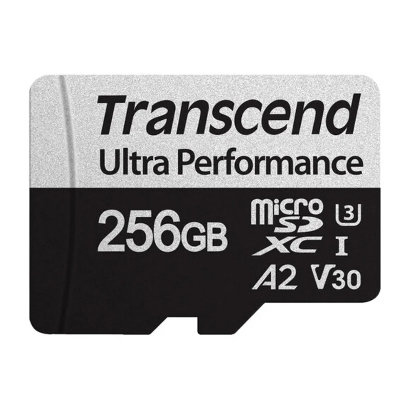 Transcend Tarjeta de Memoria Micro SDXC con Adaptador 256 GB, TS256GUSD340S