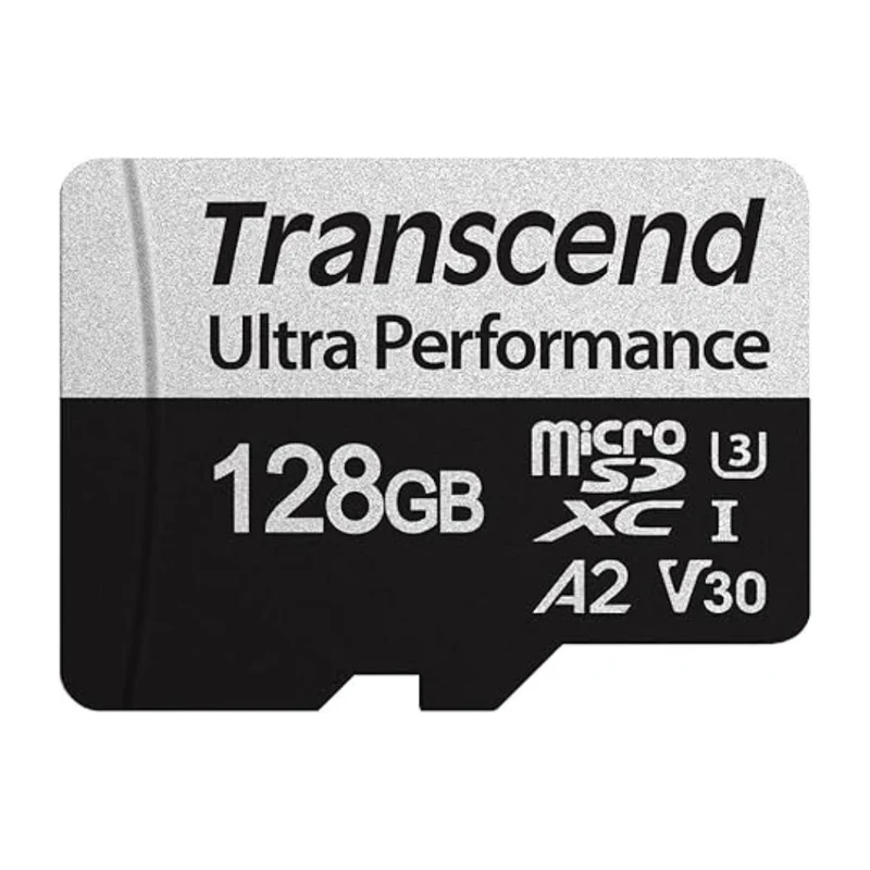 Transcend Tarjeta de Memoria Micro SDXC con Adaptador 128 GB, TS128GUSD340S