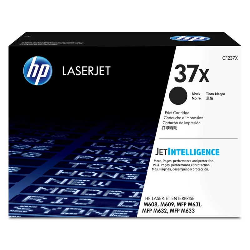 HP Tóner de Tinta Original LaserJet 37X Negro, CF237X