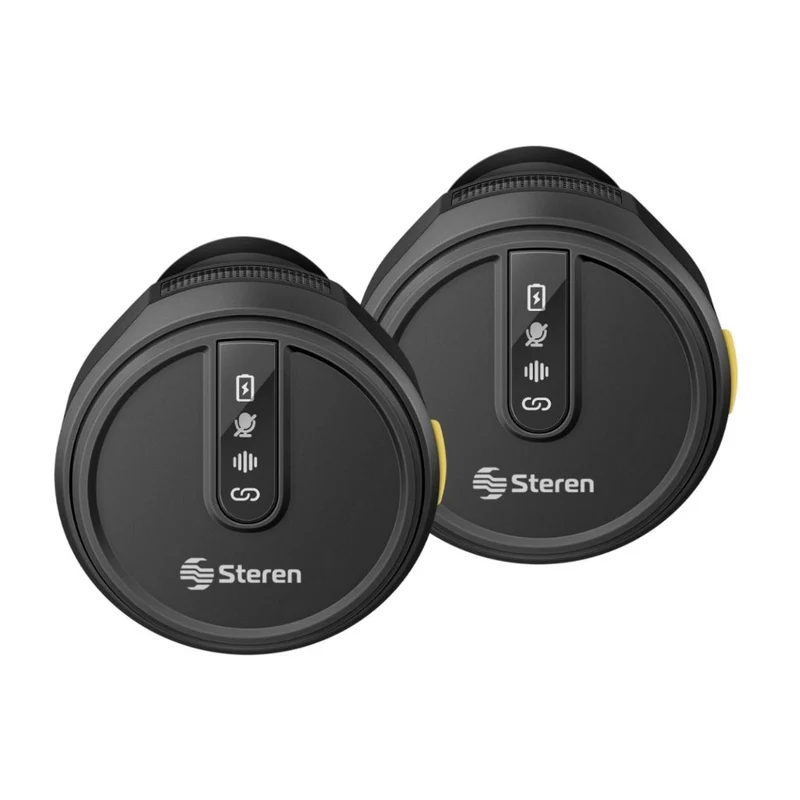 Steren Kit Micrófonos Inalámbricos de Solapa USB-C, MIC-9100