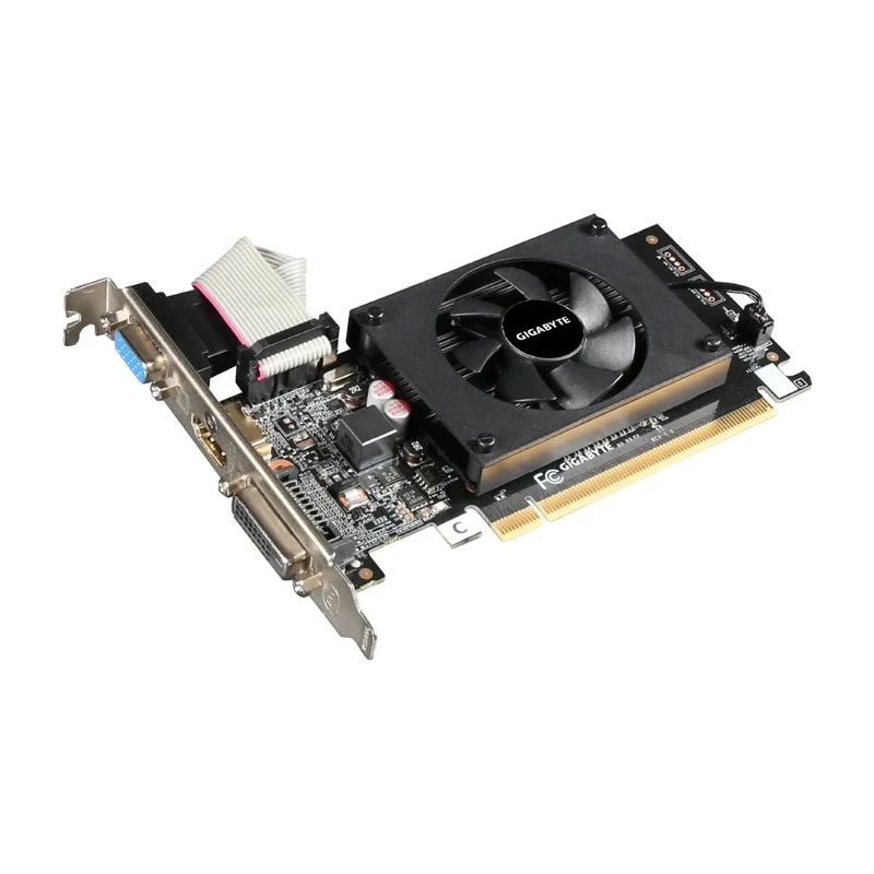 Gigabyte Tarjeta gráfica GeForce GT 710 2GB DDR3 Perfil Bajo, GV-N710D3-2GL