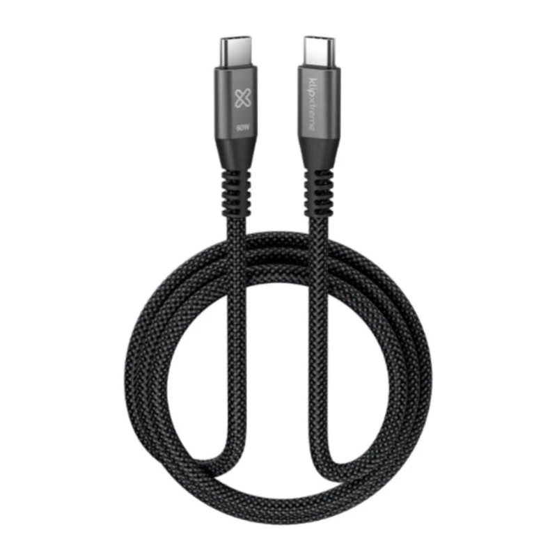 Klip Xtreme Cable USB Tipo C a USB C 1 Metro, KAC-250-3FT