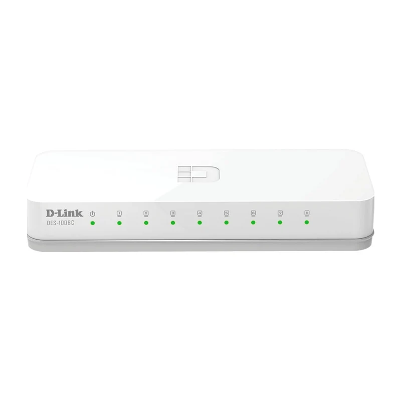 D-Link Switch No Administrable 8 Puertos 10/100 Mbps, DES-1008C