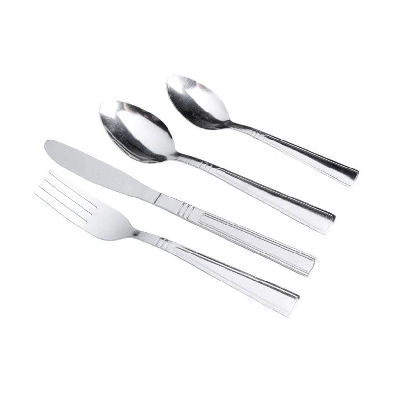 Gibson Set de Cubiertos de Acero Inoxidable Creston, 24 Piezas
