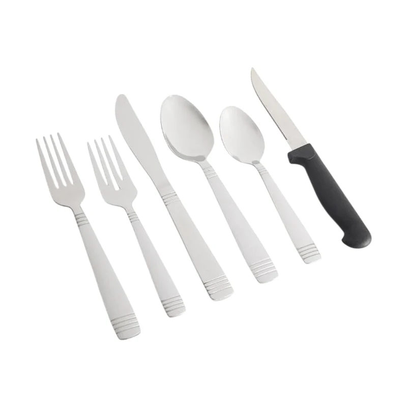 Gibson Set de Cubiertos de Acero Inoxidable Palmore Plus, 24 Piezas