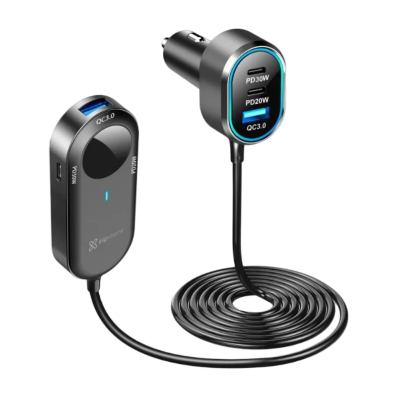 Klip Xtreme Cargador para Carro 6 Puertos 100 W, KCC-100