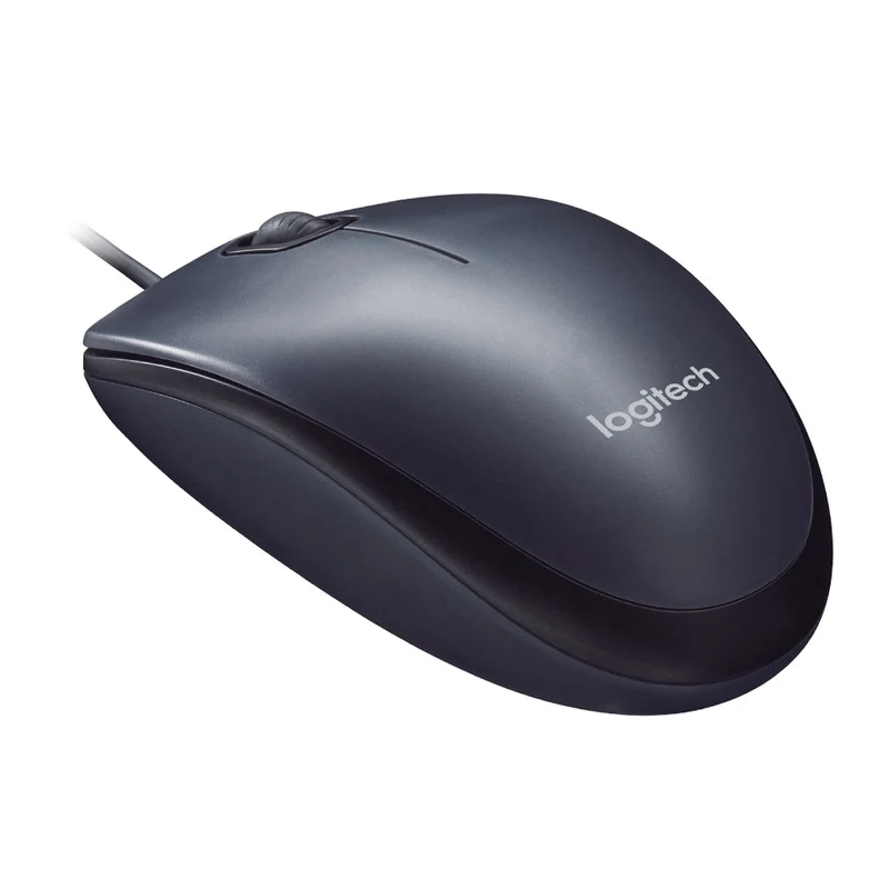 Logitech Mouse Alámbrico USB M90, Negro