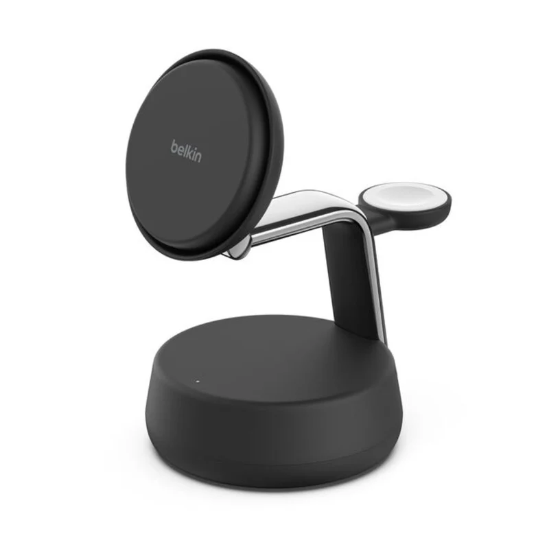 Belkin Base de Carga Inalámbrica Magnética 3 en 1 Qi2 de 25 W, WIZ040TT