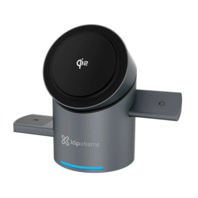 Klip Xtreme Cargador Inalámbrico Magnético 3 en 1, KDC-400
