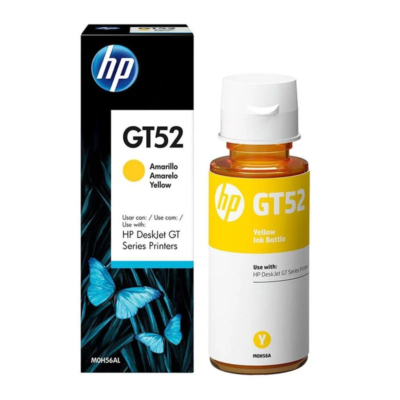 HP Botella de Tinta Original Amarillo GT52 (M0H56AL)