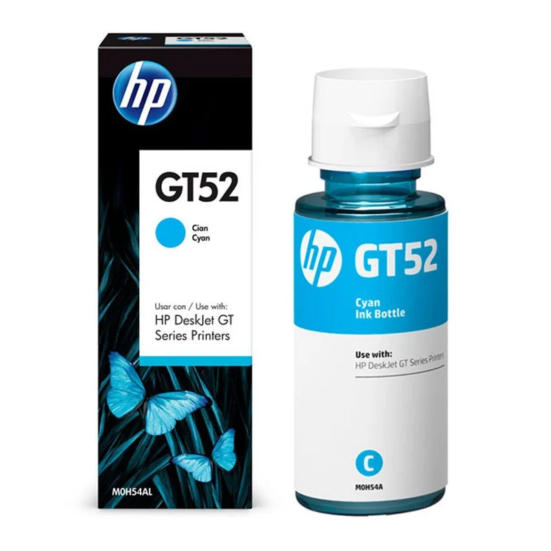 HP Botella de Tinta Original Cyan GT52 (M0H54AL)