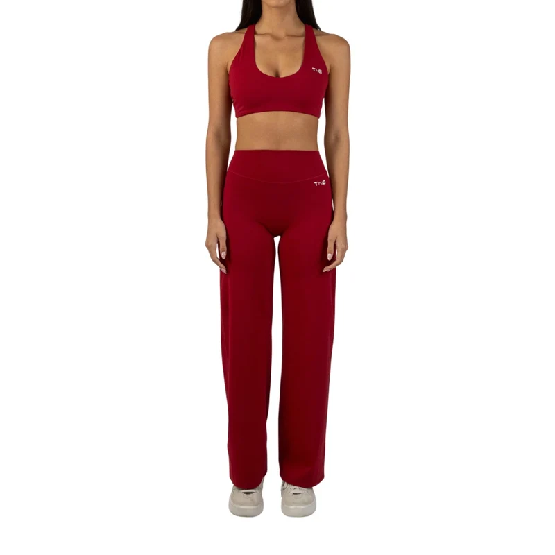 TNG Conjunto Deportivo Top y Leggings Relume Extendido Rojo, para Mujer