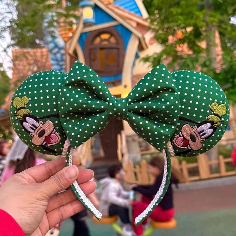 Green Polka Dot Ears