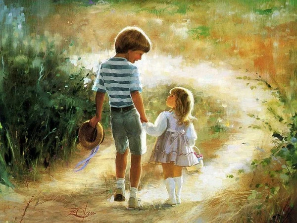 Children Oil Painting