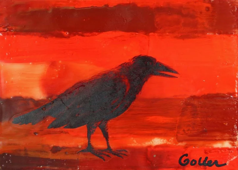 Mixed Media Artwork Raven Native