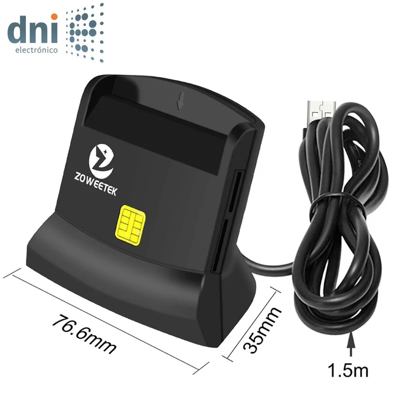 Zoweetek Lector De Dni, Tarjetas Inteligentes Y Sim (12026-10)