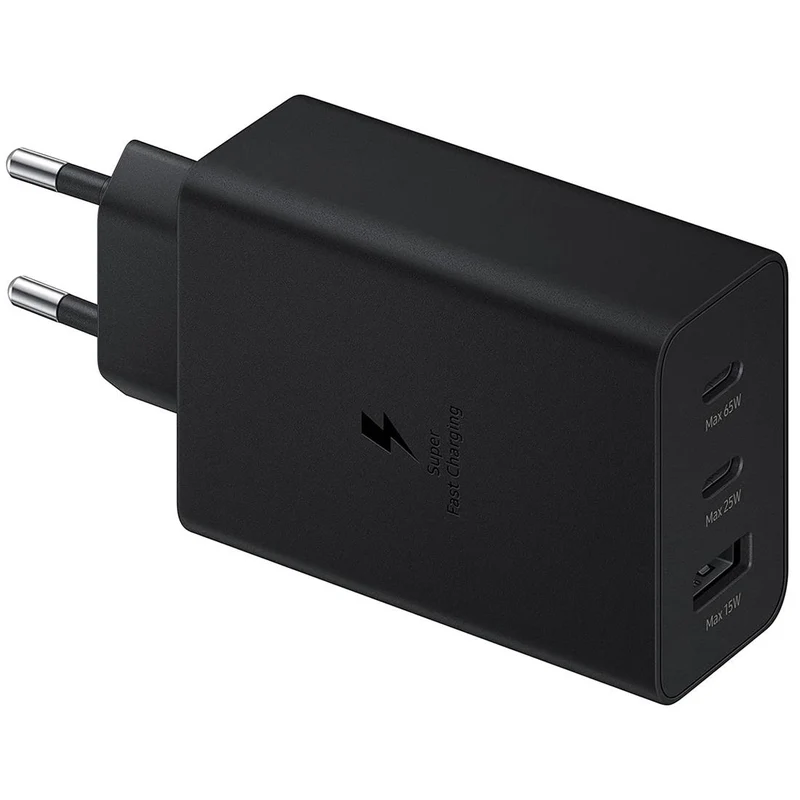 Cargador Samsung Trio 65W Modelo Ep-t6530nb Negro