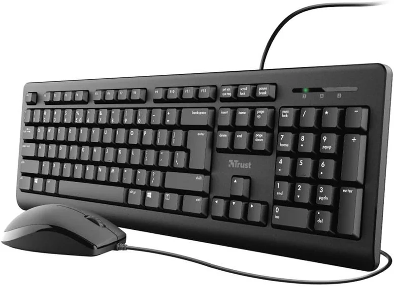 Trust TKM-250 Ratón y Teclado Negros (ES)