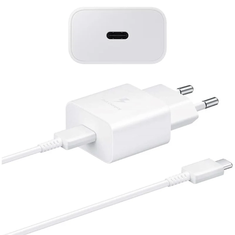 Cargador Con Cable Samsung 25 W - Blanco
