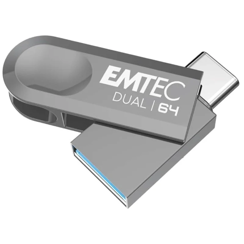 Memoria USB Dual 3.2 64GB USB-C Y Usb-a Emtec D280