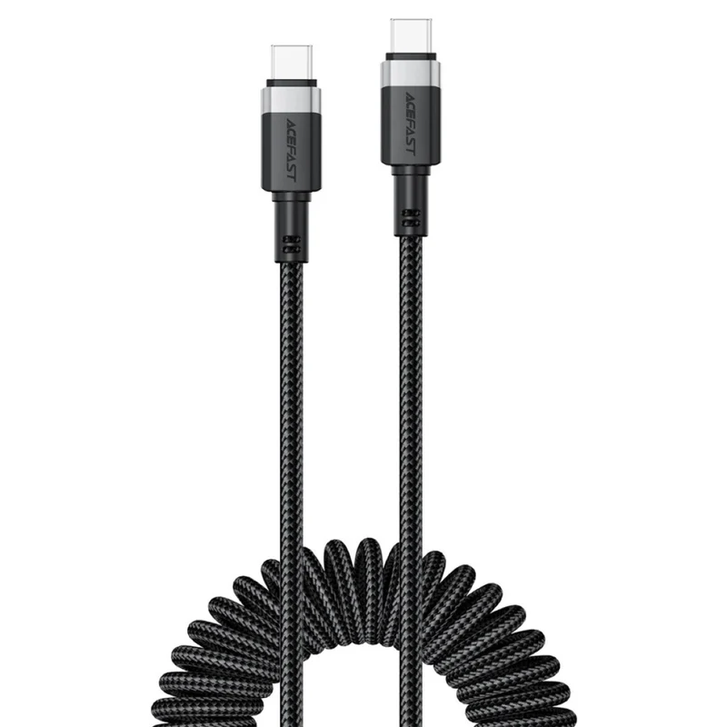 Cable USB-C A USB-C Acefast C14-03 60W Elástico Rizado
