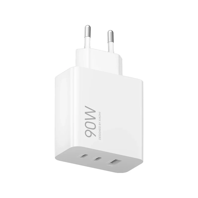 Xiaomi Adaptador 90W 2XTIPO C+1x USB A Blanco Mdy-19-ek