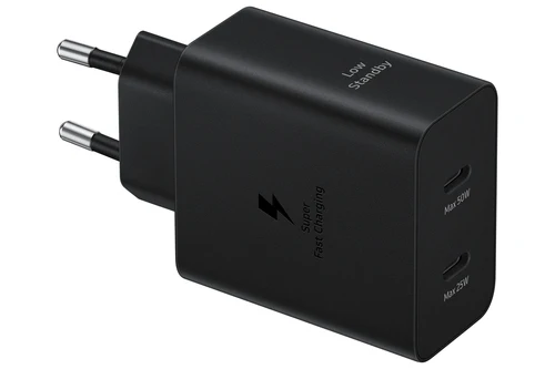 Samsung Cargador 50W Doble Salida USB-C + Cable (ep-t5020xbegeu)