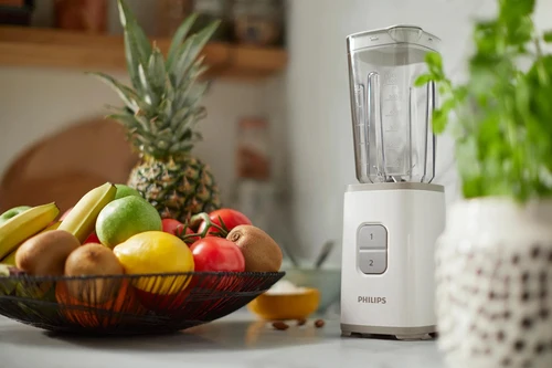 Batidora De Vaso Blanca Mini Daily Collection Hr2602/00 Philips
