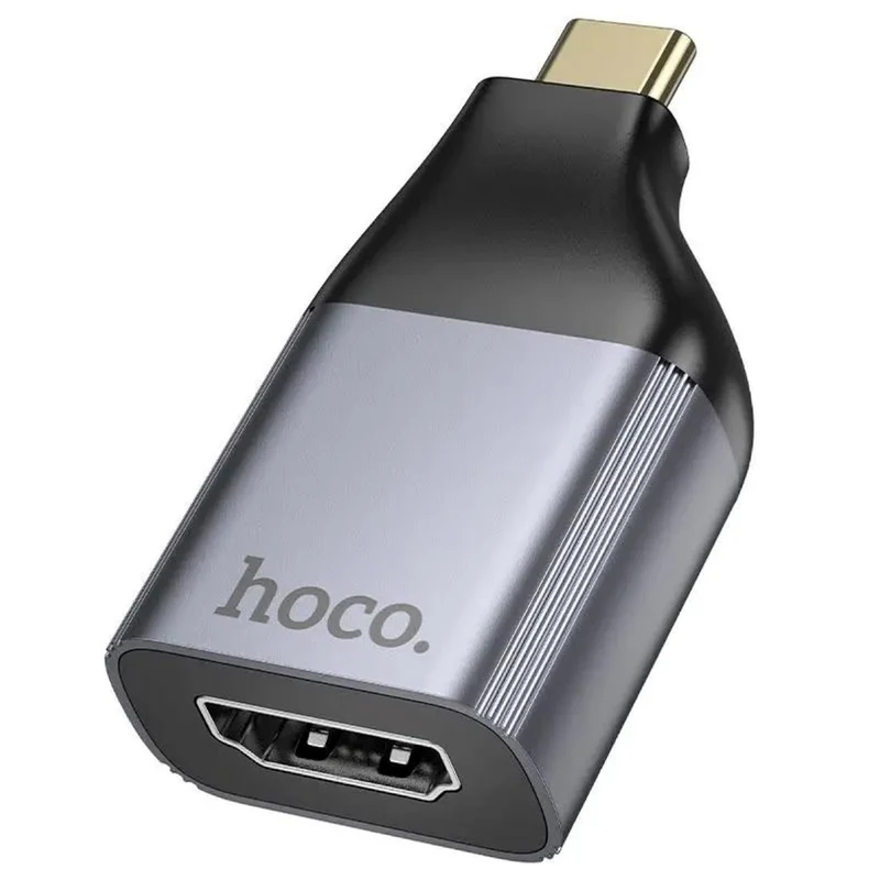 Adaptador USB-C A HDMI Hoco Ua33 Gris Metal