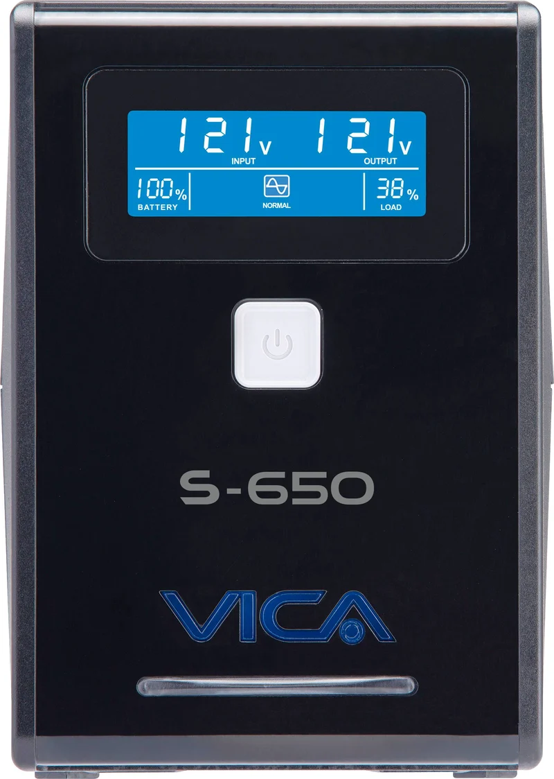 No Break VICA S 650, 650 VA, 360 W, Negro