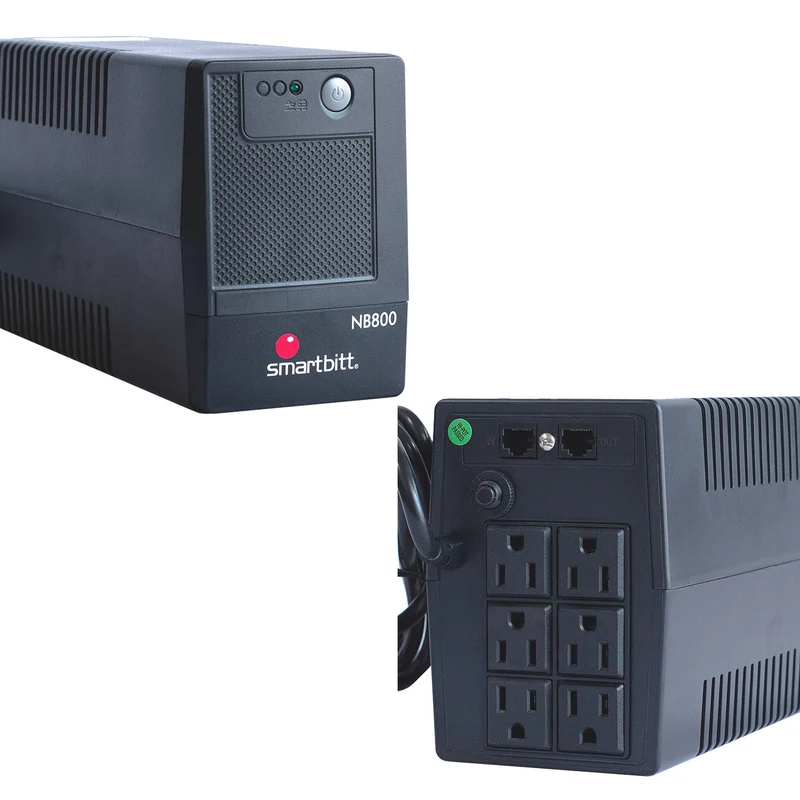No Break SMARTBITT SBNB800, 800 VA, 400 W, Negro