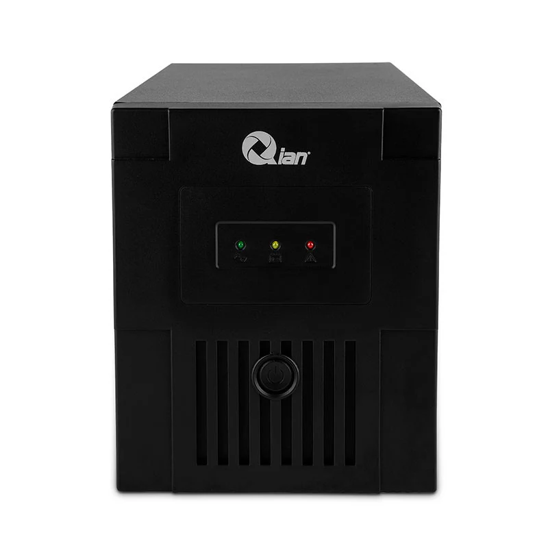 No Break Qian QEI-1000-01, 1000 VA, 600 W, 4 tomas de corriente, Negro