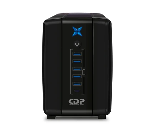 No Break CDP R-UPR 508, 500 VA, 250 W, Negro