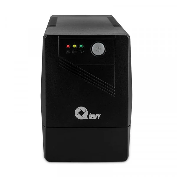 No Break Qian QEI-500V-01, 500 VA, 300 W, Negro