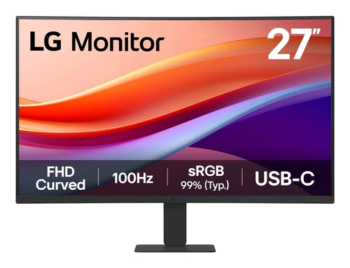 Monitor LG 27U421A-B LCD VA Curvo 27", 1920 x 1080 Full HD, 100Hz, DisplayPort/HDMI/USB-C, Negro