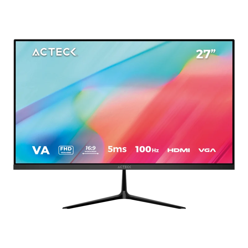 Monitor ACTECK CAPTIVE VIVI II SP270 27", 1920 x 1080 Full HD, 100 Hz, Negro