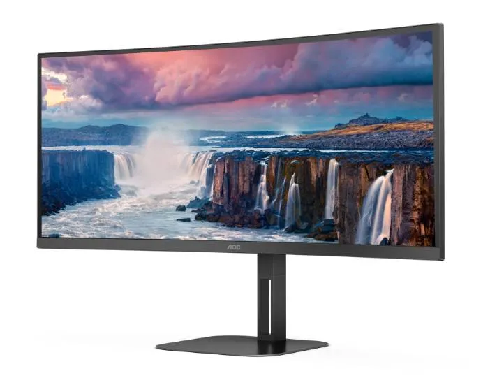 Monitor AOC CU34V5CW/BK Curvo 34", 3440 x 1440 UltraWide QHD, 100Hz, Negro