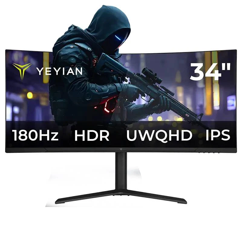 Monitor Gamer Yeyian YMC-IP434-P2 Curvo 34", 3440 x 1440 UltraWide QHD