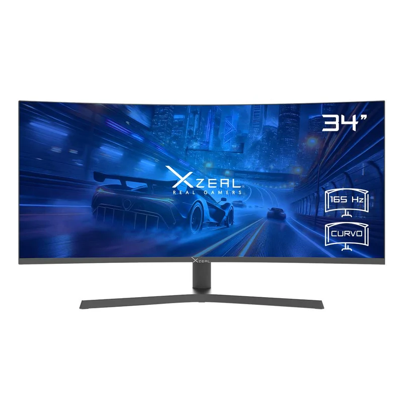 Monitor Gamer Xzeal XZMO342B VA Curvo 34", UltraWide QHD (3440 x 1440), 165 Hz, HDMI, Negro