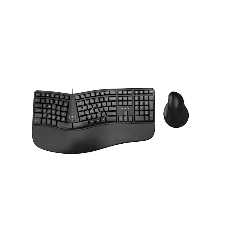 Kit Teclado y Mouse ACTECK AC-936248, USB-C, Negro