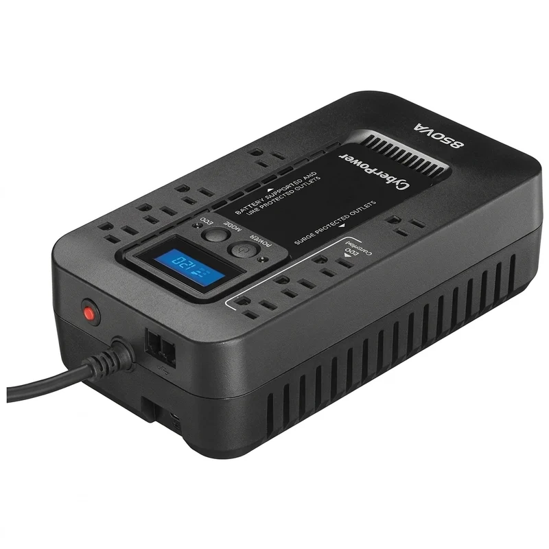 No Break CyberPower EC650LCD, 650 VA, 390 W, Negro