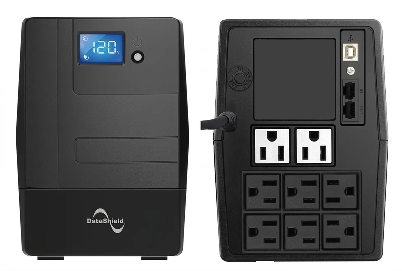 No Break DATASHIELD KS-1000 LCD, 1000 VA, 600 W, Negro