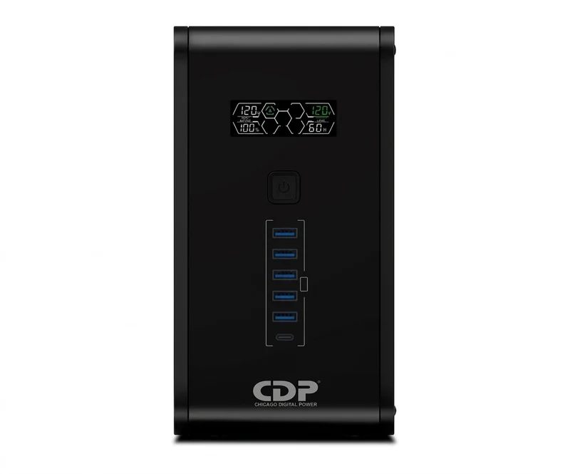 No Break CDP R-SMART751, 750 VA, 375 W, Negro