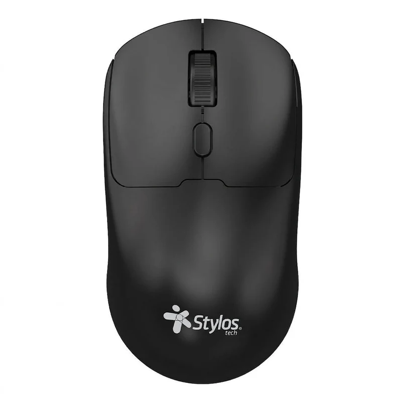 Mouse Stylos STPMOI7B Inalámbrico Recargable, 1600 DPI, USB Nano 2.4GHz, Negro