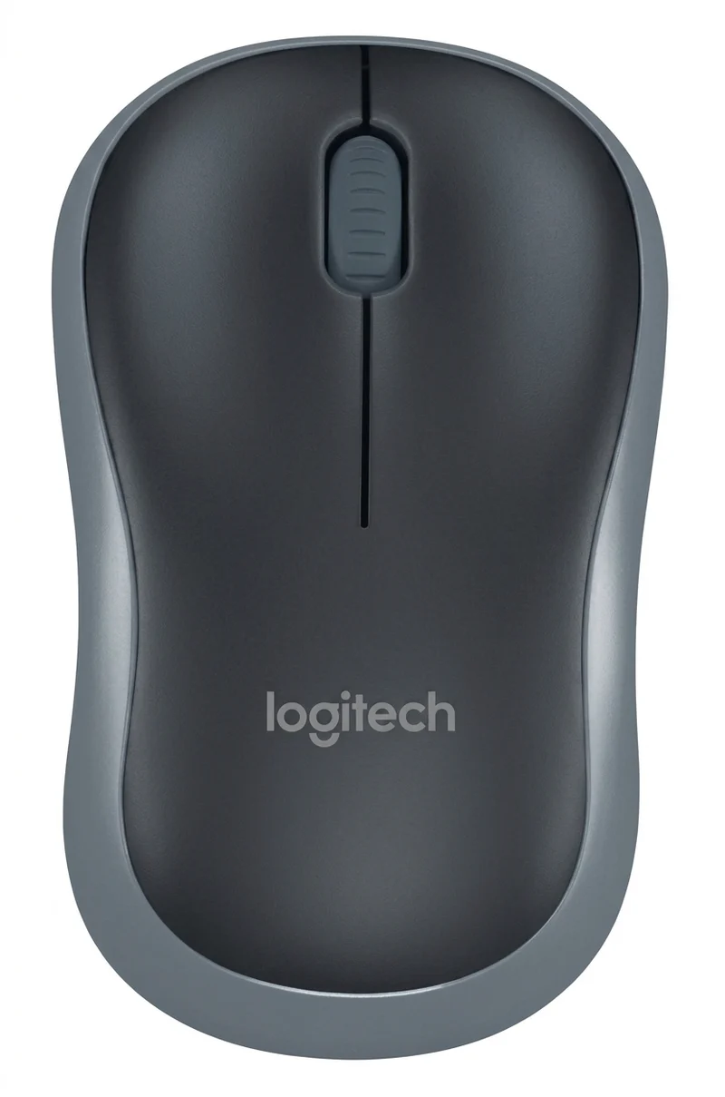 Mouse LOGITECH M185 Óptico, RF inalámbrico, Negro