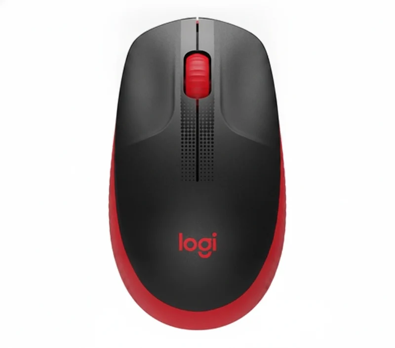 Mouse Inalámbrico LOGITECH M190, Rojo